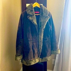Vintage genuine designer suede jacket Size M